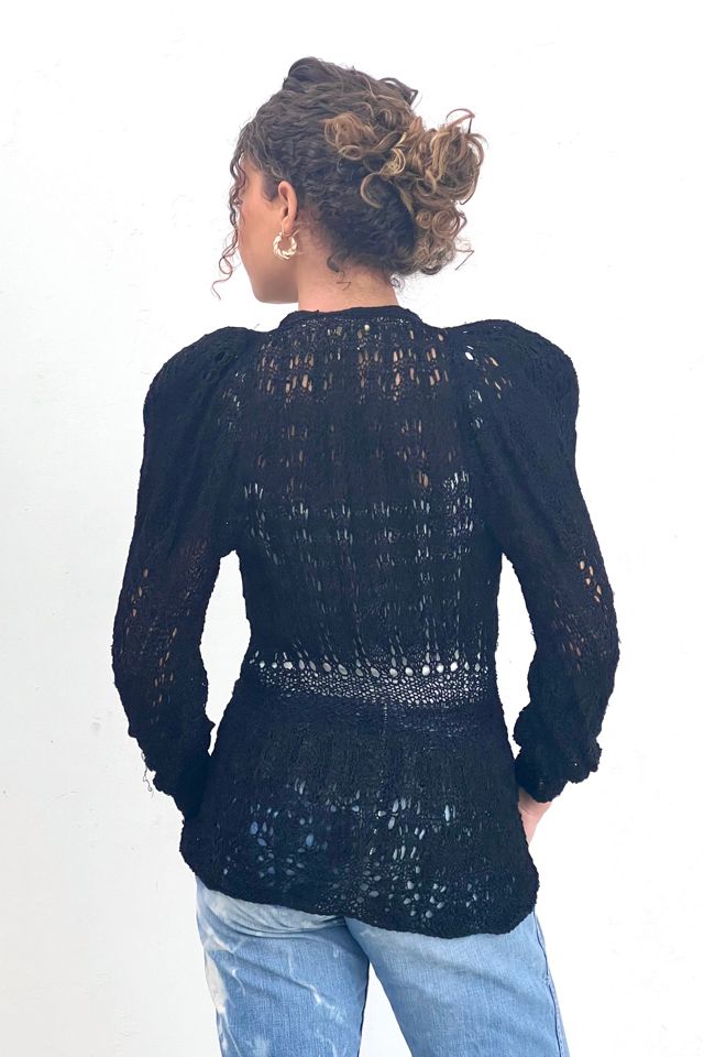 Vintage Hand Knit Midnight Cap Sleeve Dress Selected by  Anna Corinna #1