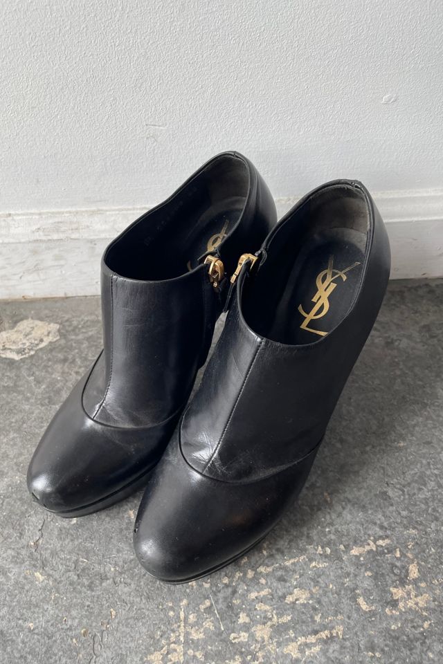 YSL Black Heeled Short Booties Selected by The Curatorial Dept. #1