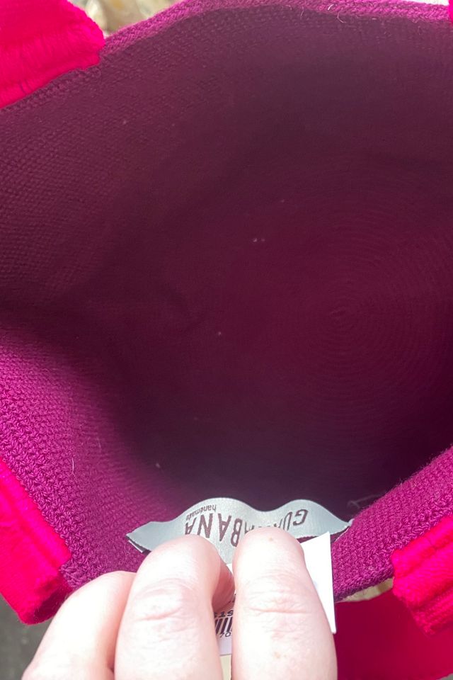 Guanabana Noa Mini Tote in Wine Selected by The Curatorial Dept. #3