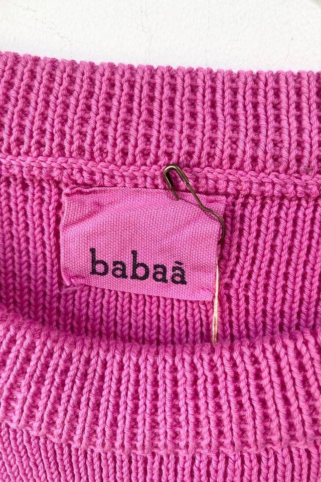 Babaa Pink Short Sleeve Cotton Sweater Selected by The Curatorial Dept. #2