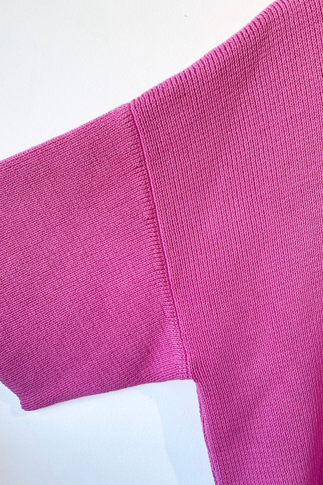 Babaa Pink Short Sleeve Cotton Sweater Selected by The Curatorial Dept. #3