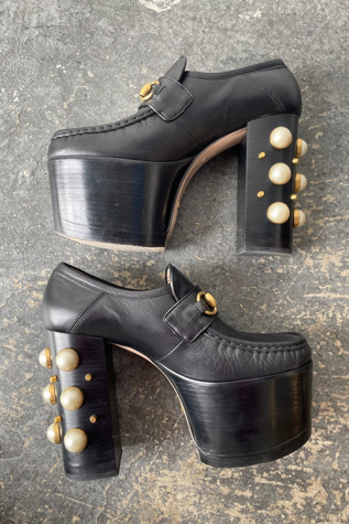 Gucci Black Vegas Platform Loafers Selected by The Curatorial Dept