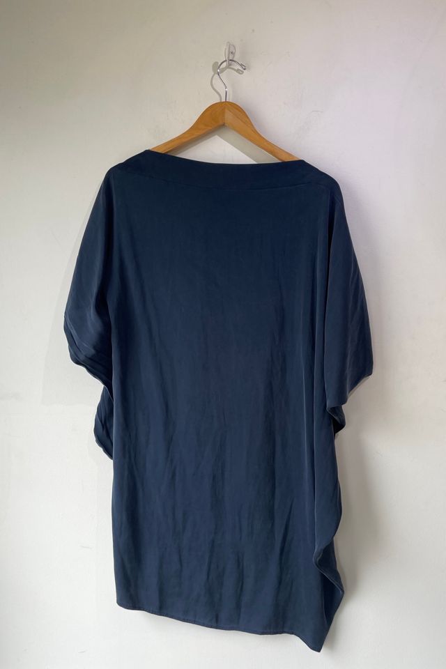 Zero + Maria Cornejo Navy Silk Asymmetrical Dress Selected by The Curatorial Dept. #2