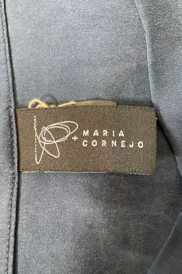 Zero + Maria Cornejo Navy Silk Asymmetrical Dress Selected by The Curatorial Dept. #3
