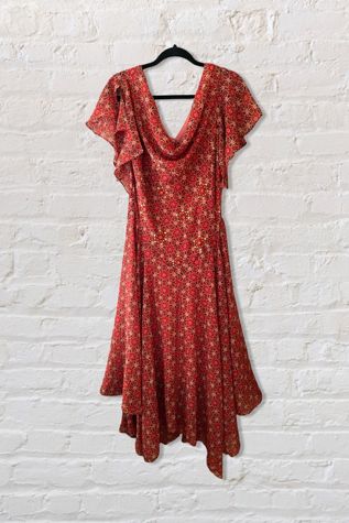 Y2K Fluttery Bias Cut Sequin Dotted Dress Selected By Ritual Vintage