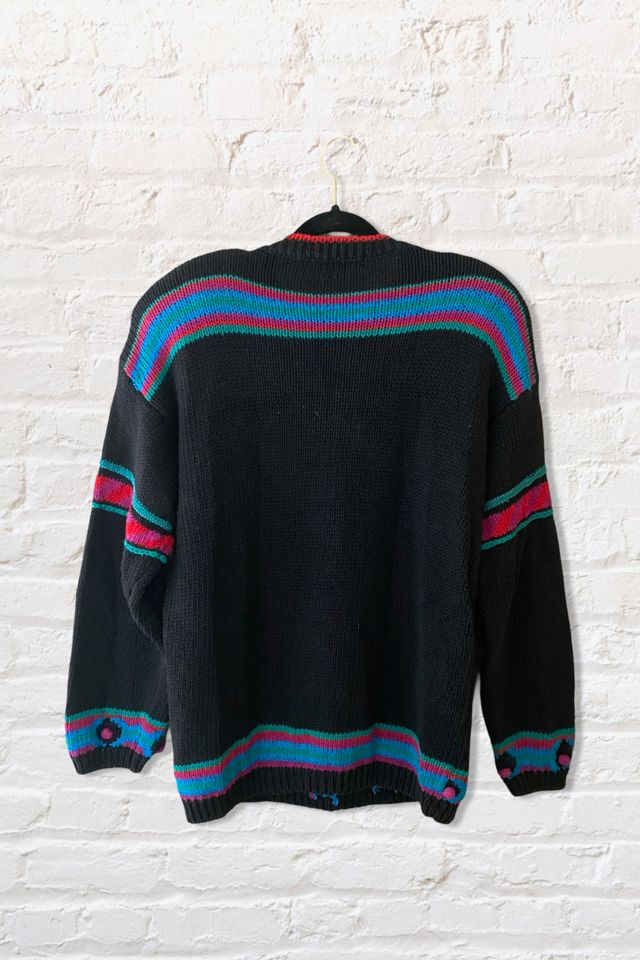 1990s Graphic Knit Oversized Pullover Sweater Selected By Ritual Vintage #3