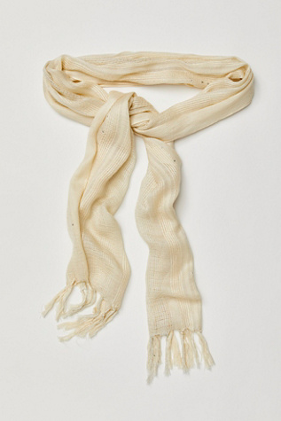 Mystic Metallic Wrap Belt at Free People in Ivory