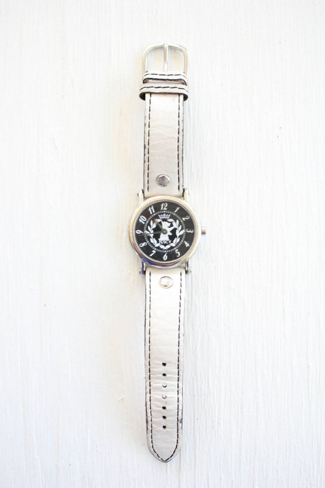 Vintage Juicy Couture White Leather Band Watch Selected By Moons + Junes Vintage #1