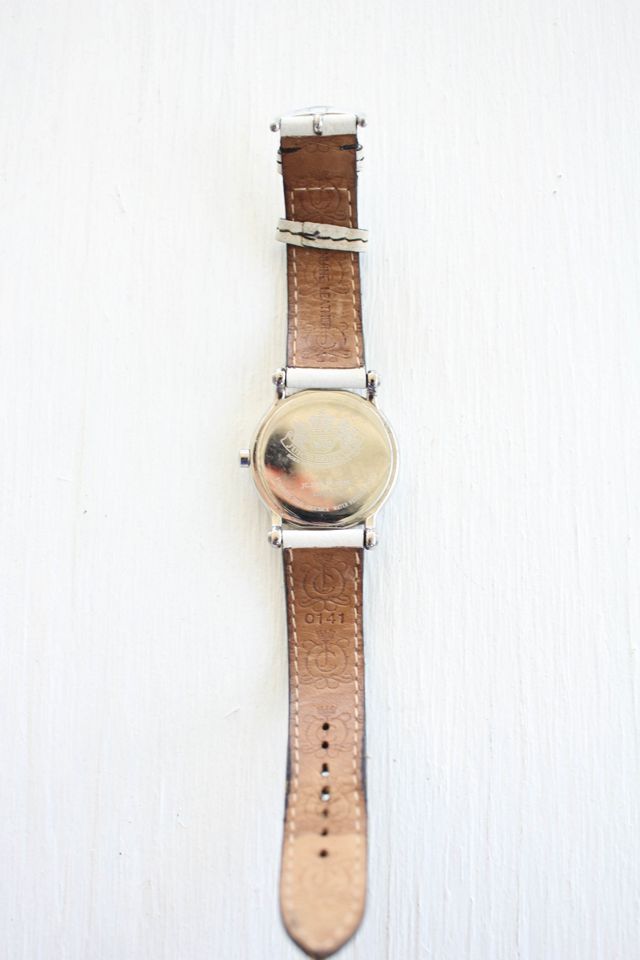 Vintage Juicy Couture White Leather Band Watch Selected By Moons + Junes Vintage #3