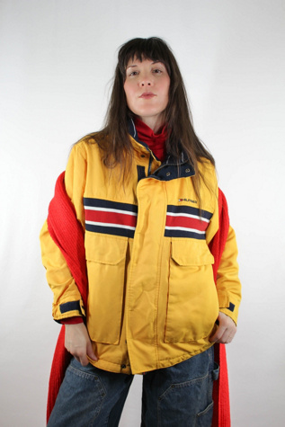 1990s Tommy Hilfiger Yellow Parka Jacket Selected By Moons + Junes Vintage