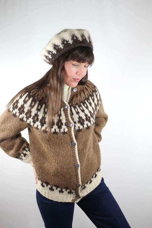 Vintage Icelandic Wool Beret Hat Selected By Moons + Junes Vintage #3