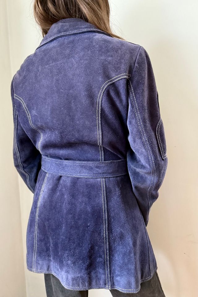 70s Blue Suede Coat Selected by Wax Plant #2