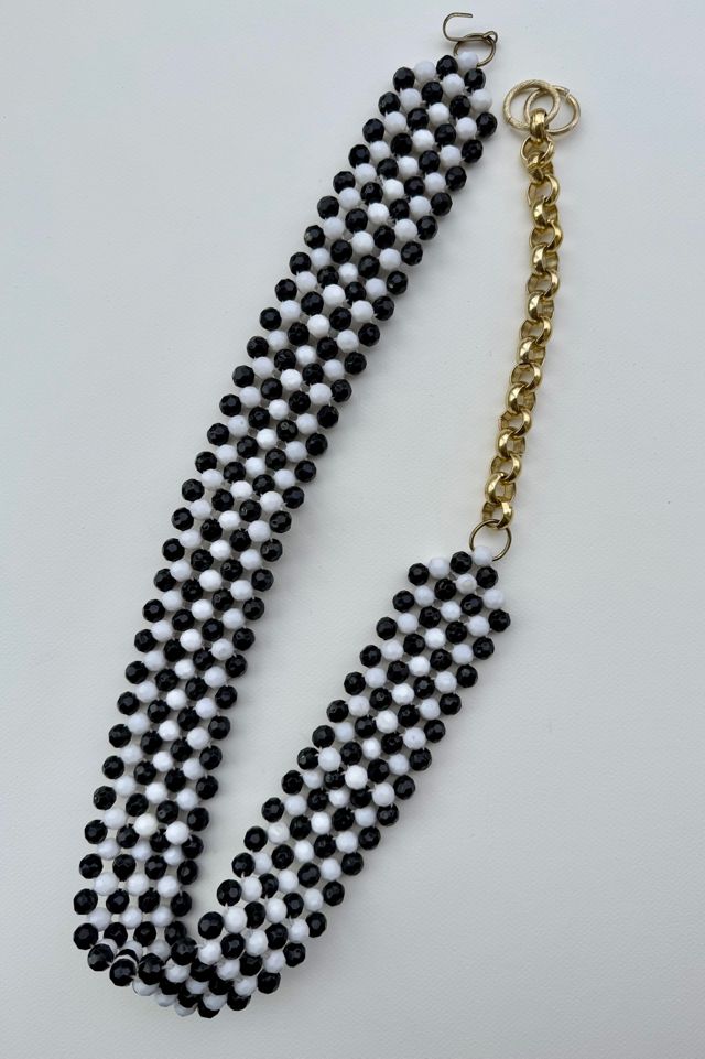 Black and White Beaded Belt Selected by Wax Plant #2