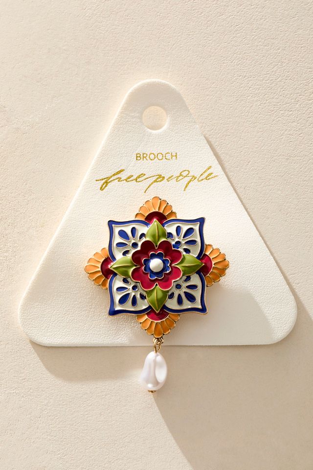 Fiona Tile Brooch #2