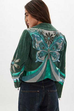 Monarch Magic Jacket by Free People in Blue, Size: XS