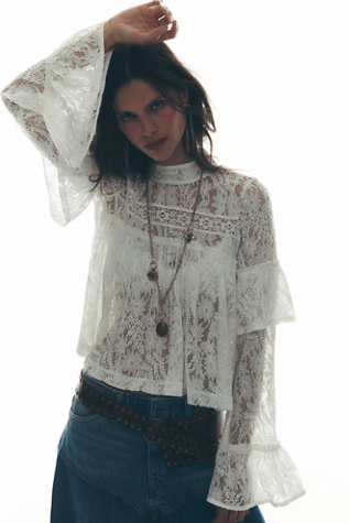 Isabella Long Necklace at Free People in Gold & Tigers Eye