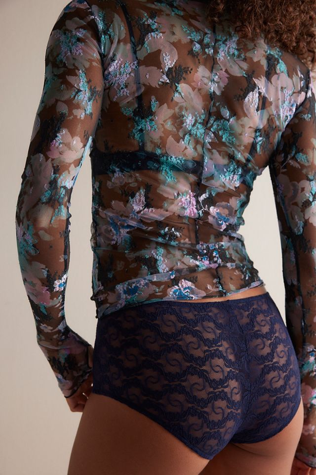 Stretch Lace Iris Hipster Undies #1