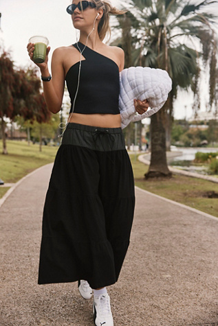 Bloomer Wide Leg Pants by FP Movement at Free People, Black, S
