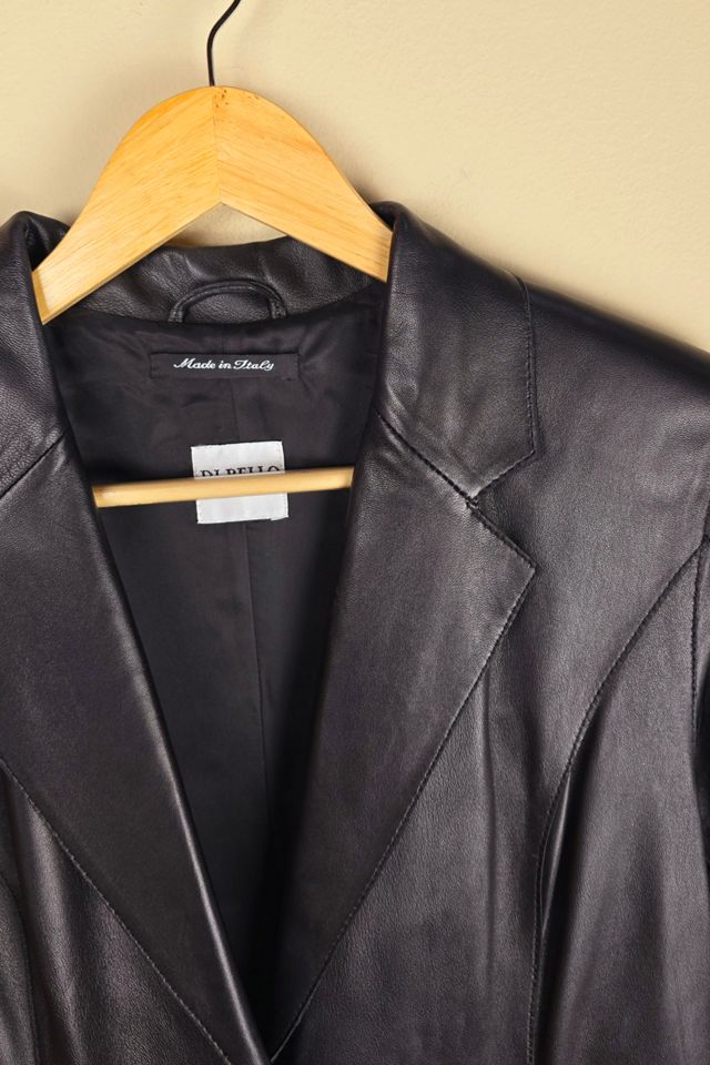 Vintage Floor Length Slim Fit Leather Trench Coat (FP78) Selected by The Igala NYC #1