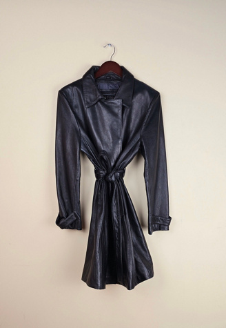 Vintage Wilsons Pelle Studio Leather Trench Coat (FP79) Selected By The Igala NYC