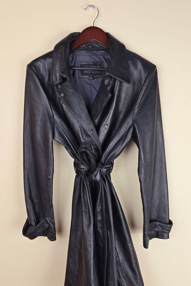 Vintage Wilsons Pelle Studio Leather Trench Coat (FP79) Selected By The Igala NYC #1