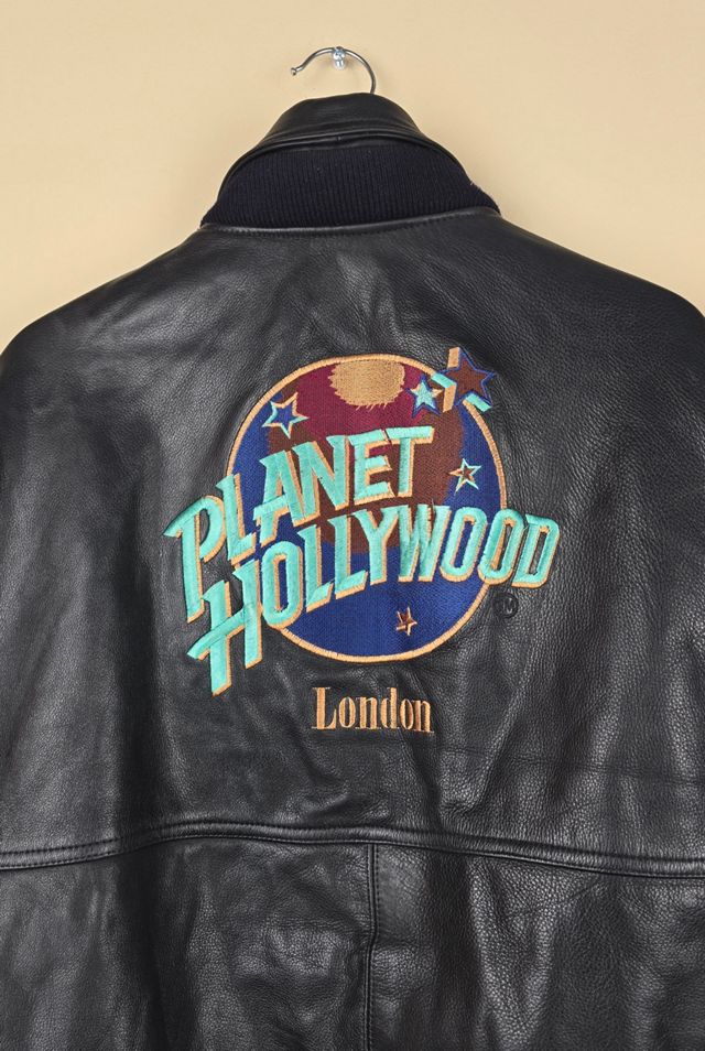 Vintage Reversible Planet Hollywood London Leather Jacket Size L  selected by The Igala NYC #3