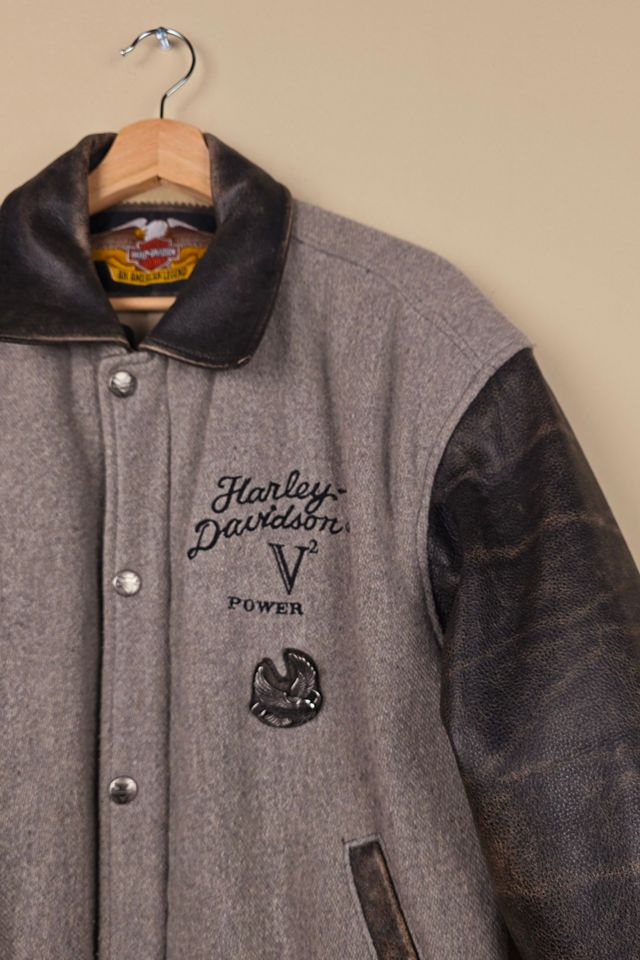 Vintage Harley Davidson Jacket with Leather Sleeves Size L  selected by The Igala NYC #1