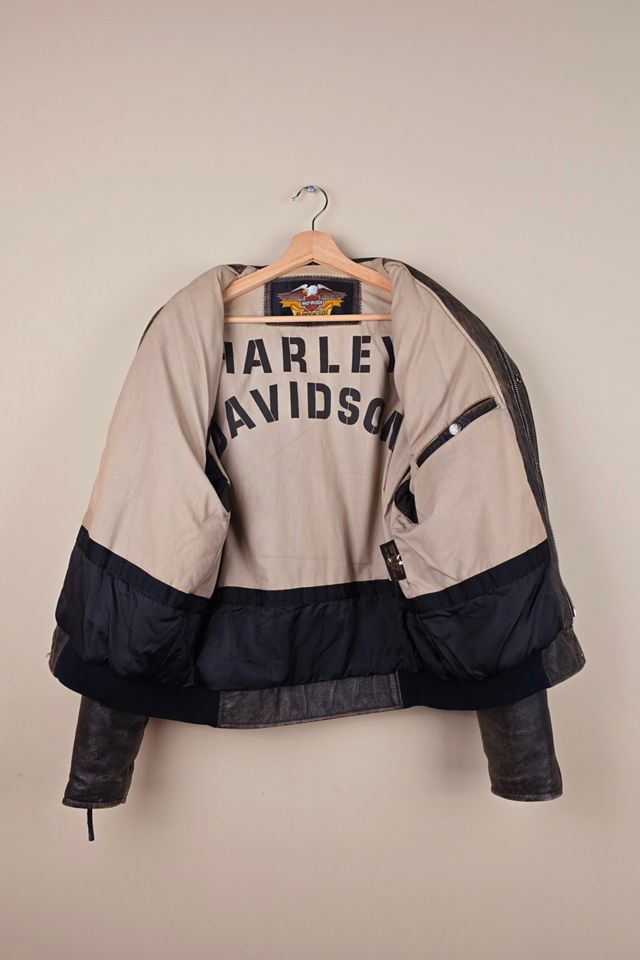 Vintage Harley Davidson Jacket with Leather Sleeves Size L  selected by The Igala NYC #2