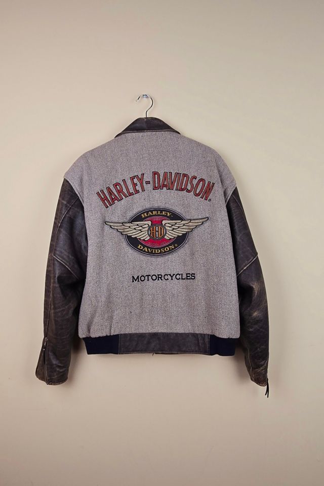 Vintage Harley Davidson Jacket with Leather Sleeves Size L  selected by The Igala NYC #3