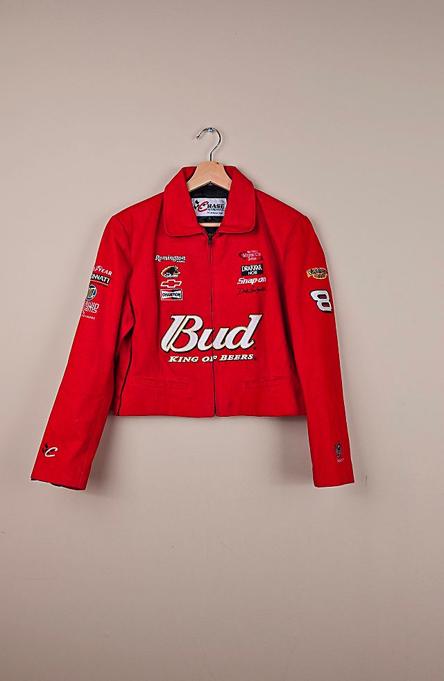 Vintage Chase Authentic Crop Slimfit Budweiser Jacket Size L Vintage Chase Authentic Crop Slimfit Budweiser Jacket Size L