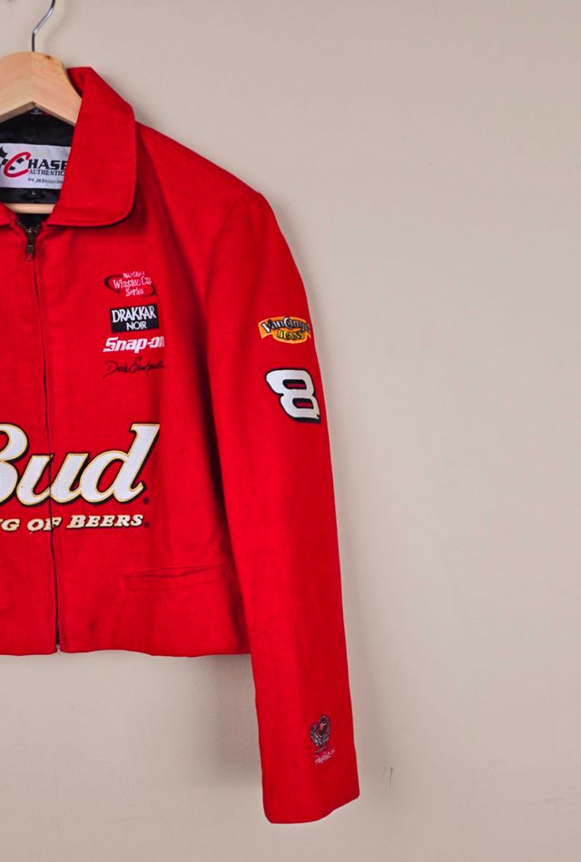 Vintage Chase Authentic Crop Slimfit Budweiser Jacket Size L  selected by The Igala NYC #1