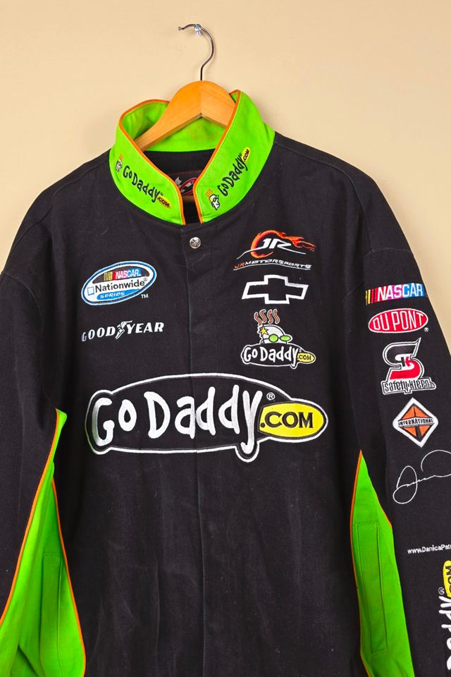 Vintage Chase Authentic Go Daddy Nascar Jacket Size xL  selected by The Igala NYC