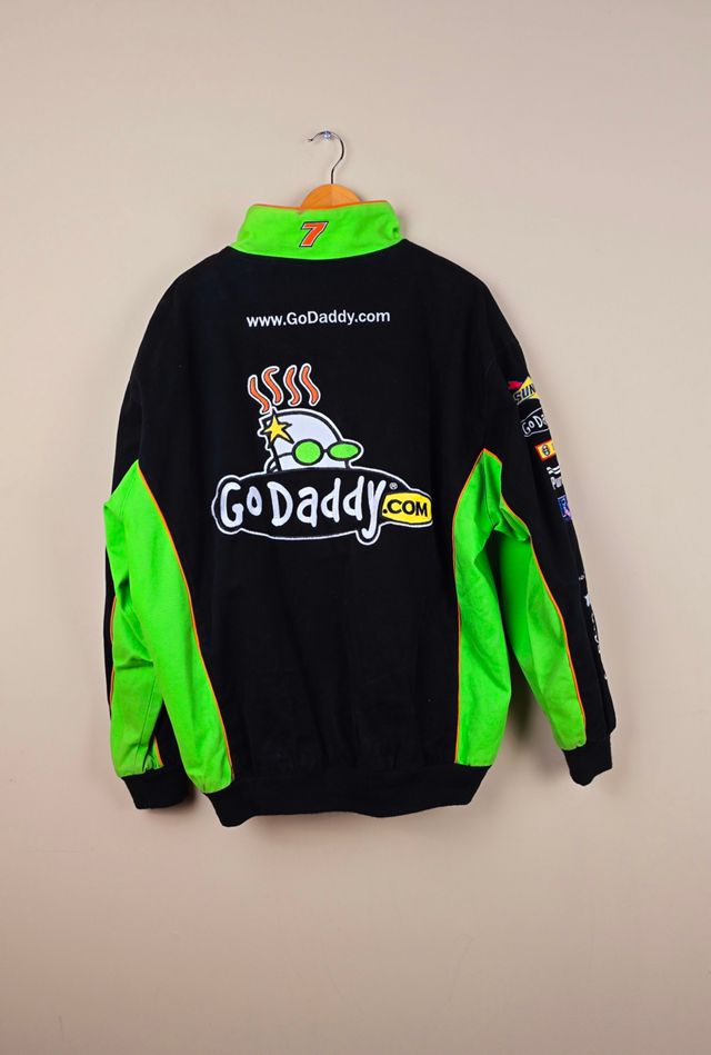Vintage Chase Authentic Go Daddy Nascar Jacket Size xL  selected by The Igala NYC