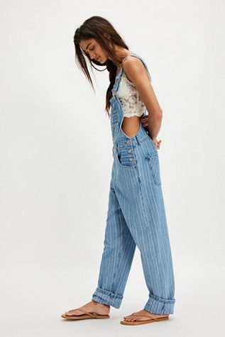 We The Free Ziggy Striped Overalls