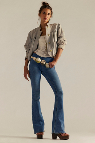 Nimbus Suede Jacket by Free People in Grey, Size: L