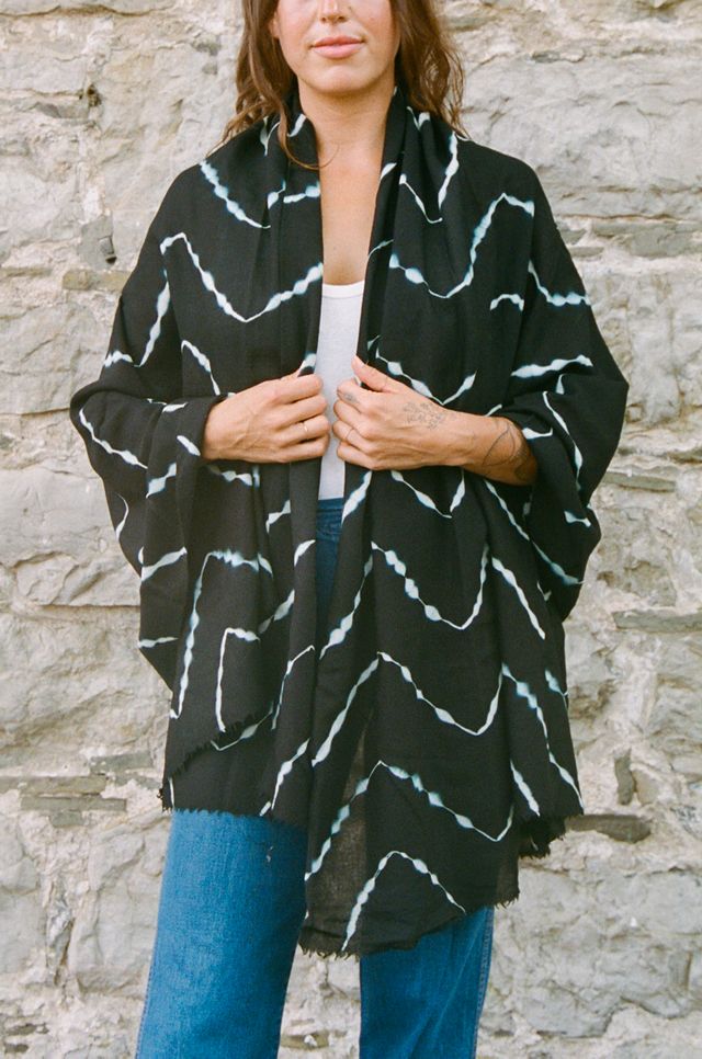 Be Deva Kati Wool Tie Dye Scarf #1