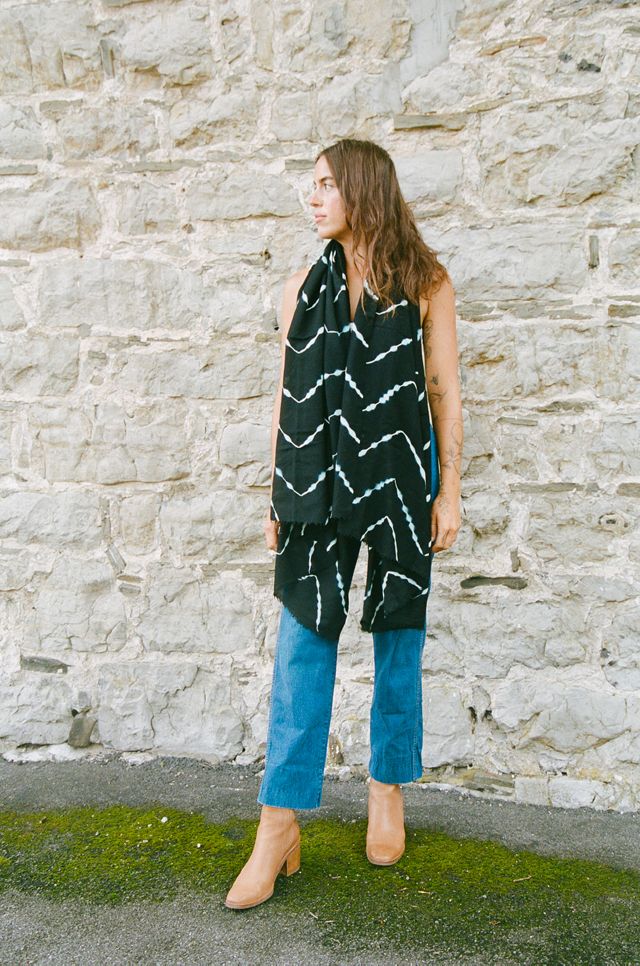 Be Deva Kati Wool Tie Dye Scarf #2