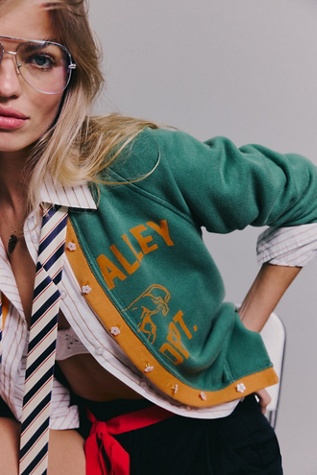 Junior Sweatshirt Cardi par Free People en Combo Vert, pour femme taille: XS