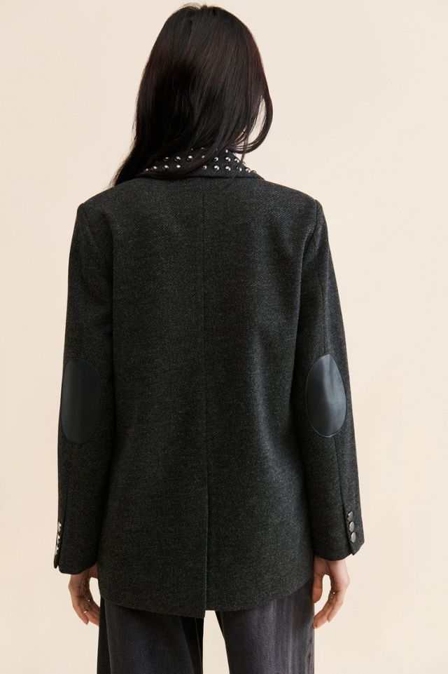 One Teaspoon Charcoal Studded Blazer #1