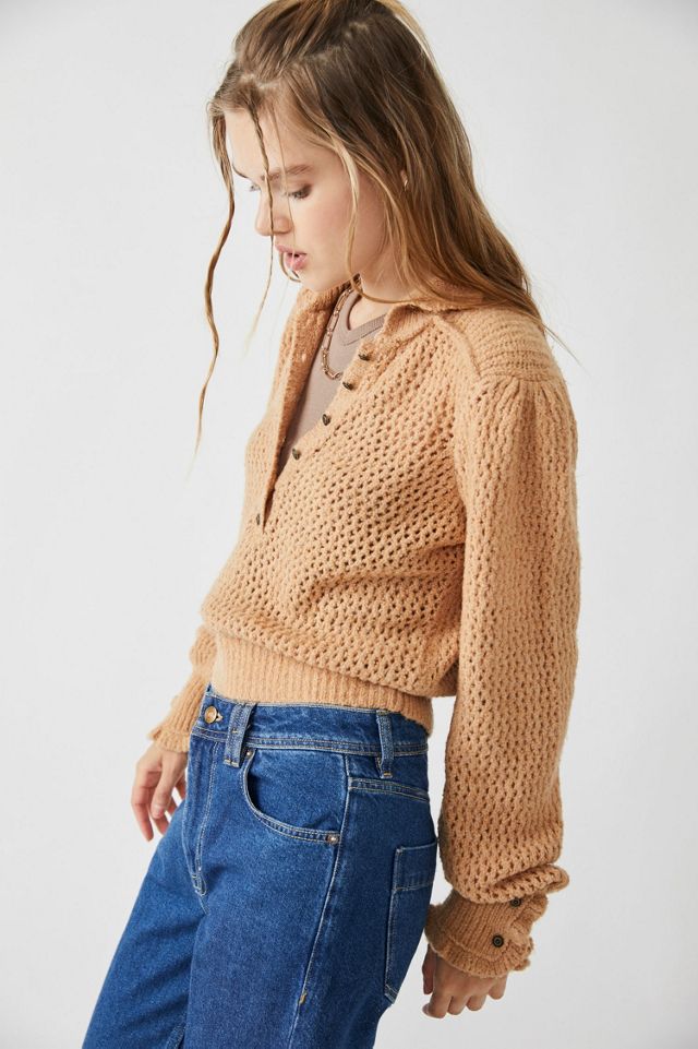 Snowdrift Buttoned Pullover #3