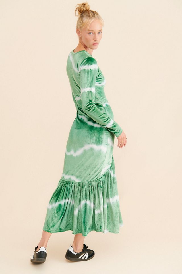 Norblack Norwhite Icey Aurora Gathered Dress #1