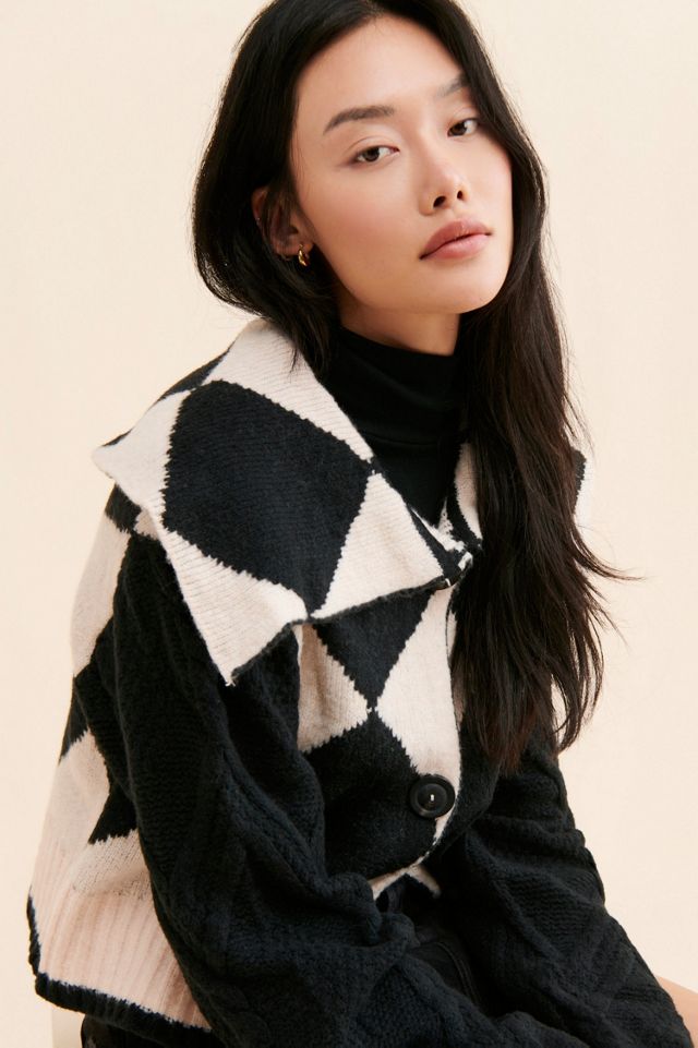 Joy Diamond Polo Cardigan #2