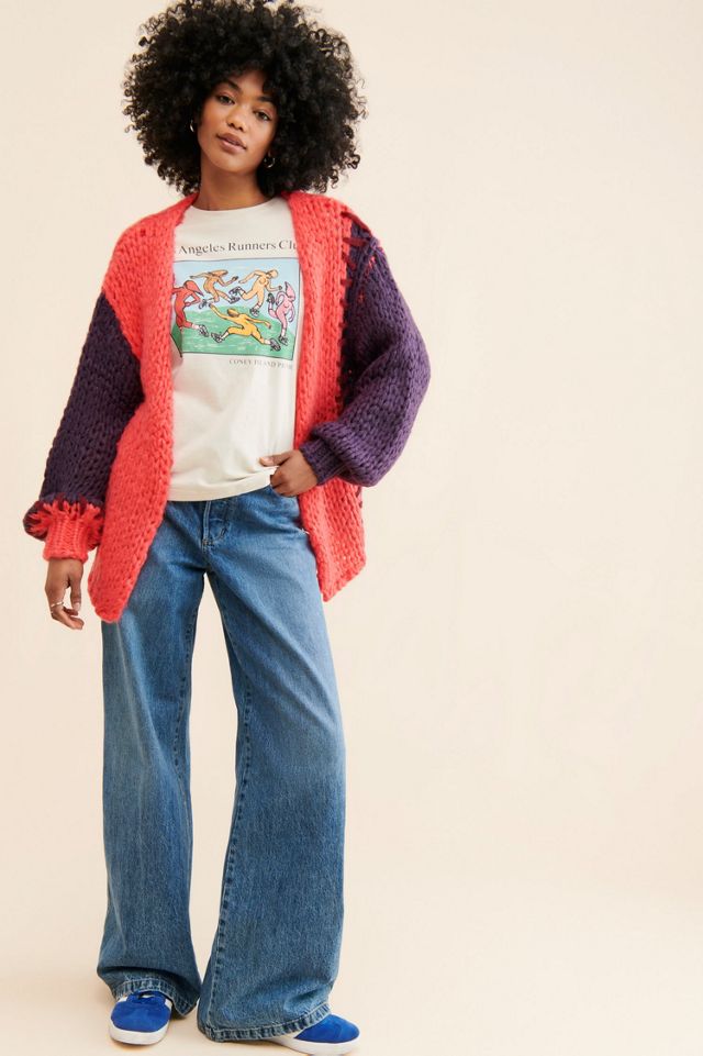 SAACHI Colorblock Patchwork Cardigan #3