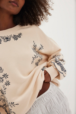 Jo Pullover at Free People in Milk Tea Combo, Size: Large