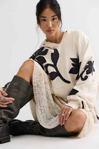 We The Free It's A Vibe Flowers Hoodie by Free People
