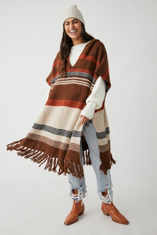 Leslie Striped Poncho