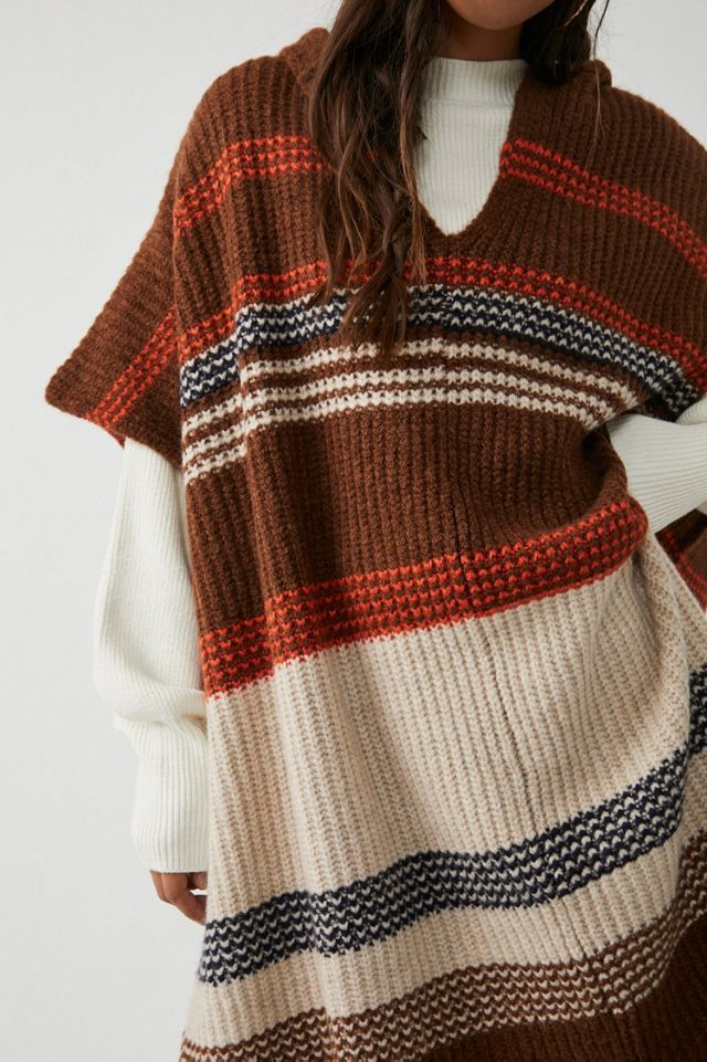 Leslie Striped Poncho #2
