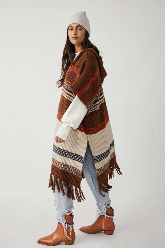 Leslie Striped Poncho #3