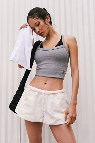 Hot Shot Bubble Shorts by FP Movement at Free People, White, XL