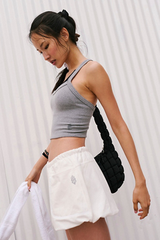 Hot Shot Bubble Shorts by FP Movement at Free People, White, M